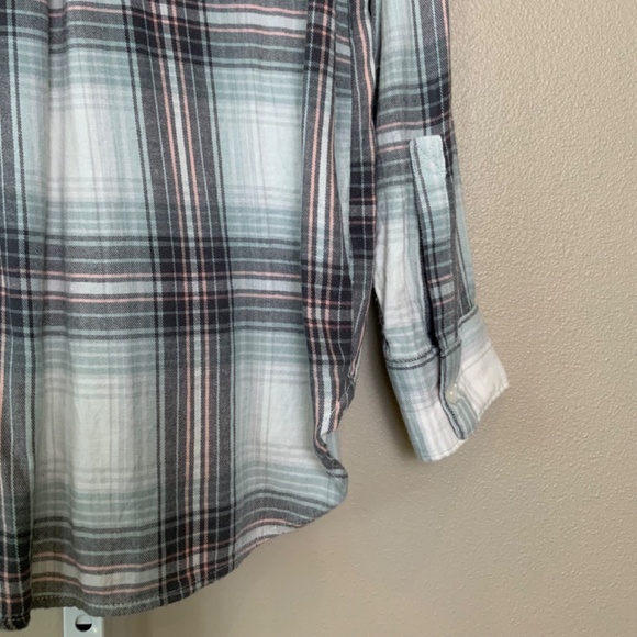 MUDD Plaid Flannel Button Down Shirt - Picture 13 of 16